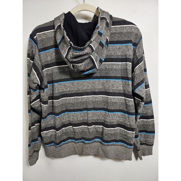 Boys Quicksilver Grey Blue Baja Hoodie Youth Size Medium, 10 - 12 - Picture 7 of 15